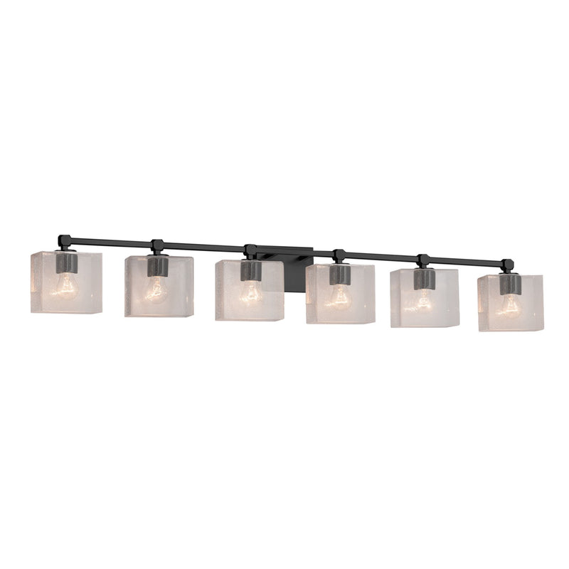 Justice Designs FSN-8426-55-SEED-MBLK-LED6-4200 LED Bath Bar, Matte Black