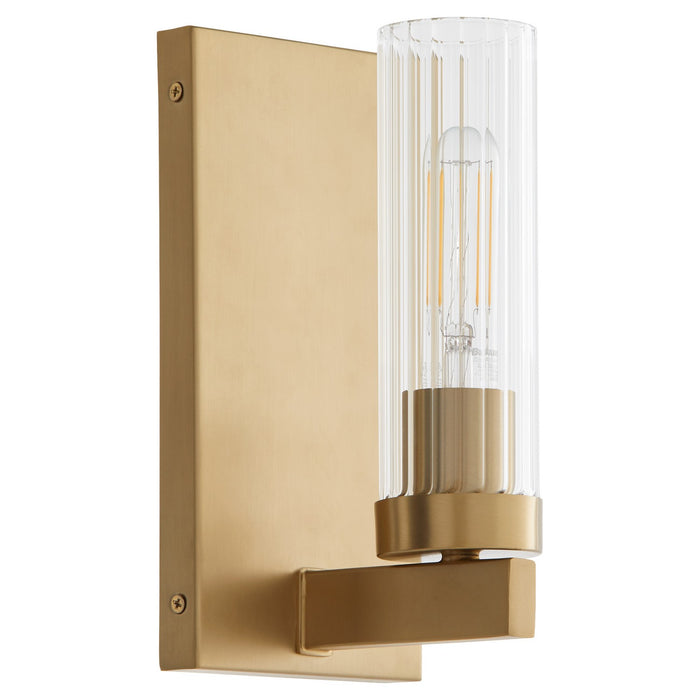 Quorum 533-1-80 One Light Vanity, Aged Brass