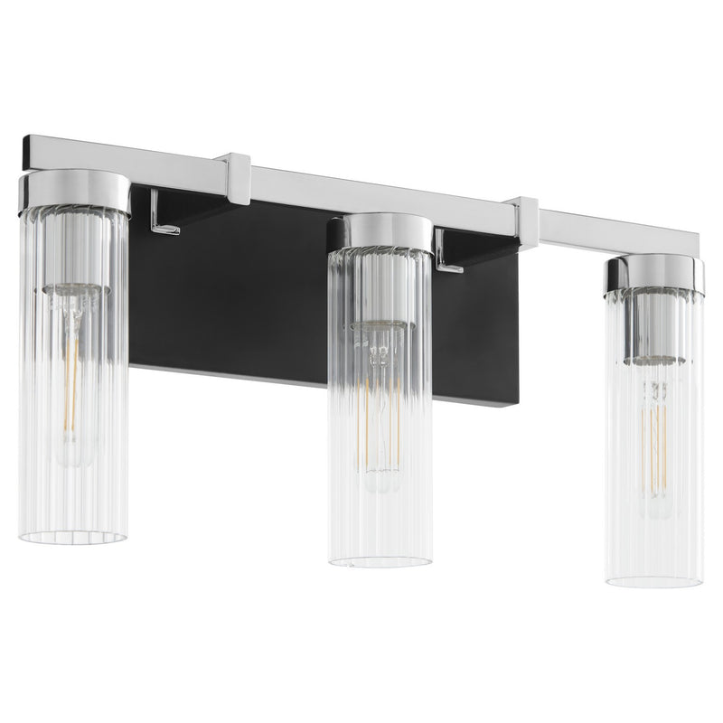 Quorum 533-3-5914 Three Light Vanity, Matte Black