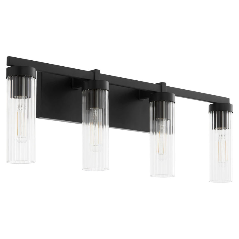 Quorum 533-4-59 Four Light Vanity, Matte Black