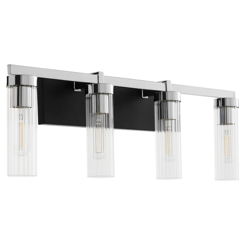 Quorum 533-4-5914 Four Light Vanity, Matte Black