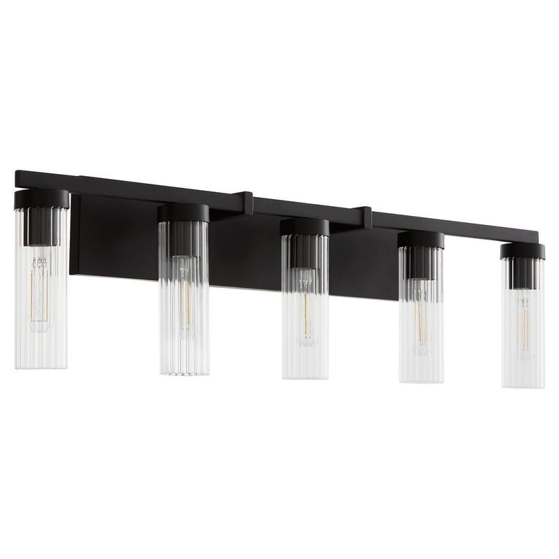 Quorum 533-5-59 Five Light Vanity, Matte Black