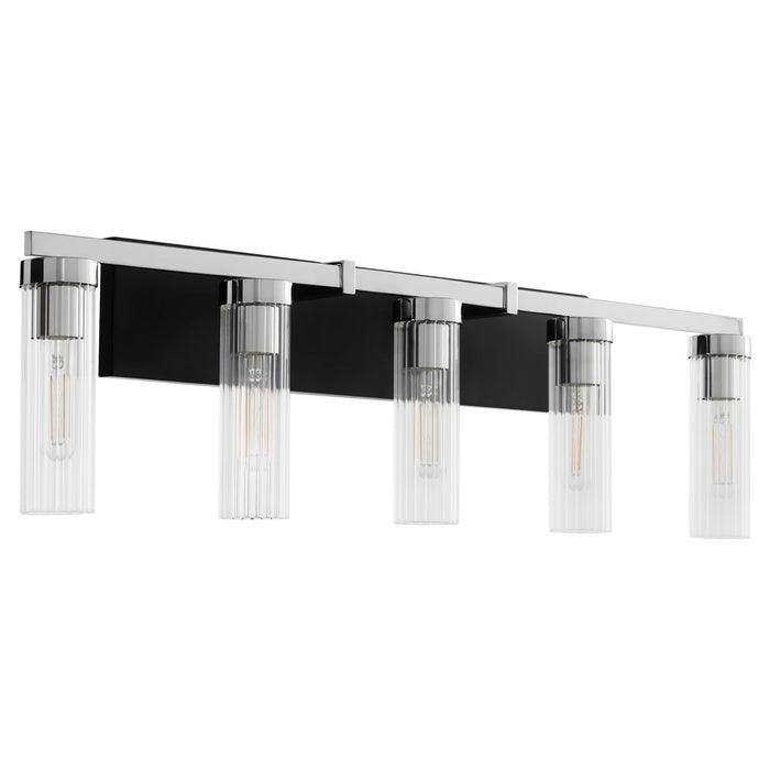 Quorum 533-5-5914 Five Light Vanity, Matte Black