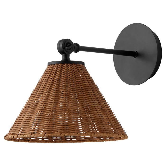 Quorum 5393-59 One Light Wall Mount, Matte Black