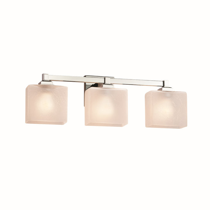 Justice Designs FSN-8433-55-FRCR-CROM Three Light Bath Bar, Polished Chrome