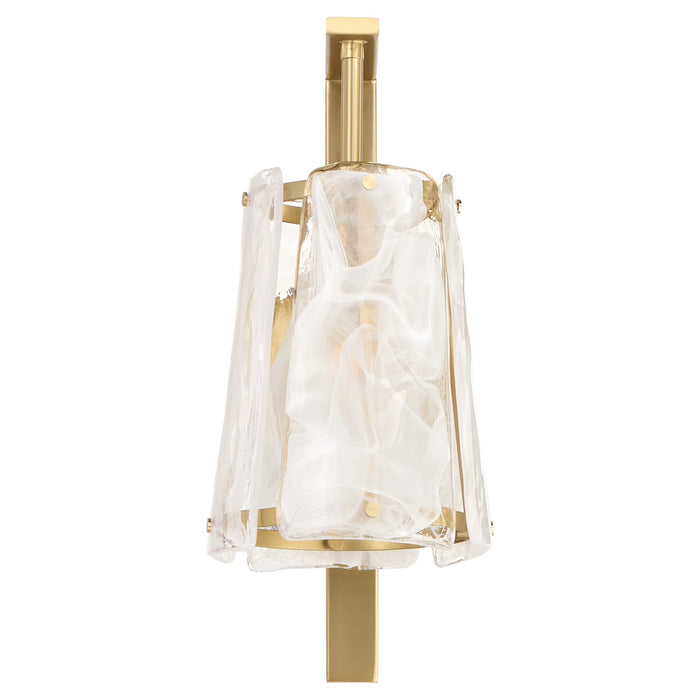 Quorum 5575-1-80 One Light Wall Mount, Aged Brass