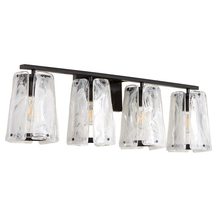 Quorum 5575-4-59 Four Light Vanity, Matte Black