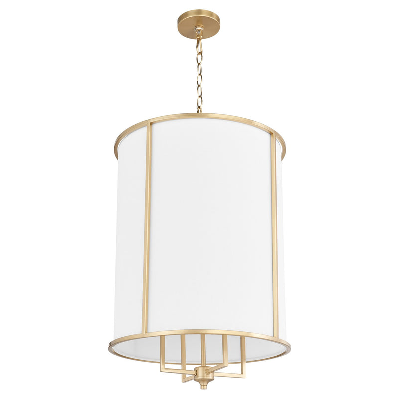Quorum 6705-4-80 Four Light Entry, Aged Brass