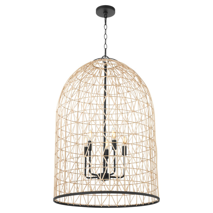 Quorum 6902-5-59 Five Light Pendant, Matte Black