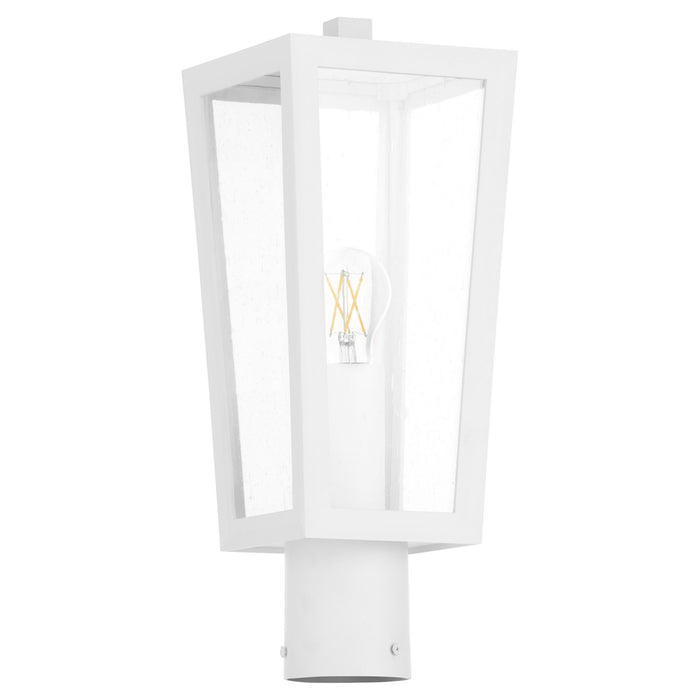 Quorum 717-6-6 One Light Post Mount, White