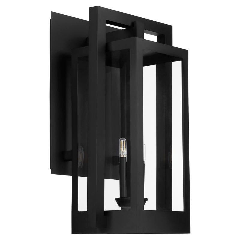 Quorum 736-30-69 Four Light Wall Lantern, Textured Black