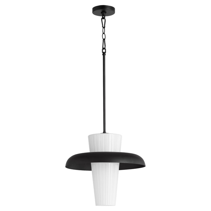 Quorum 8227-16-59 One Light Pendant, Matte Black