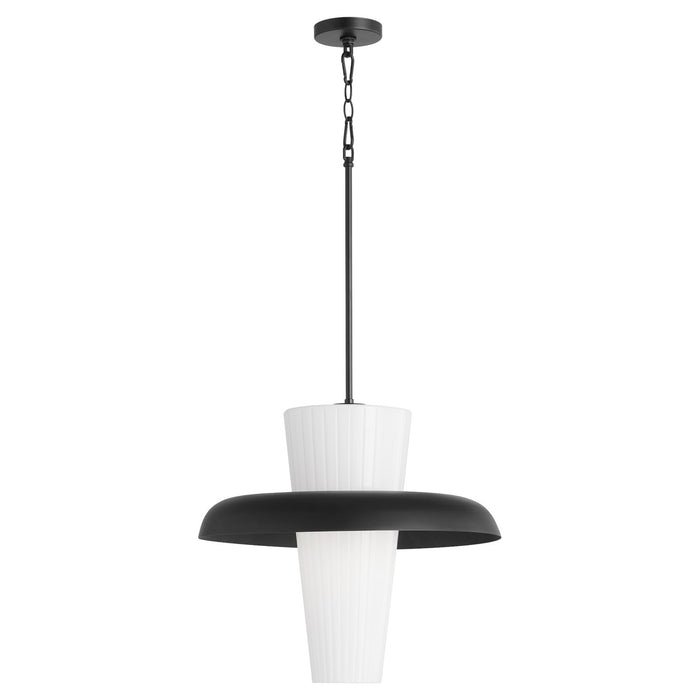 Quorum 8227-20-59 One Light Pendant, Matte Black