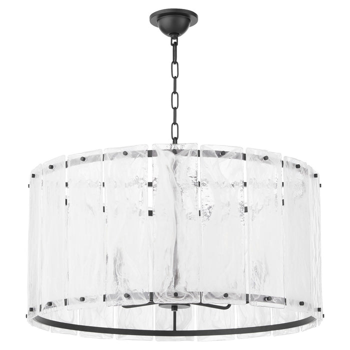 Quorum 8575-8-59 Eight Light Pendant, Matte Black