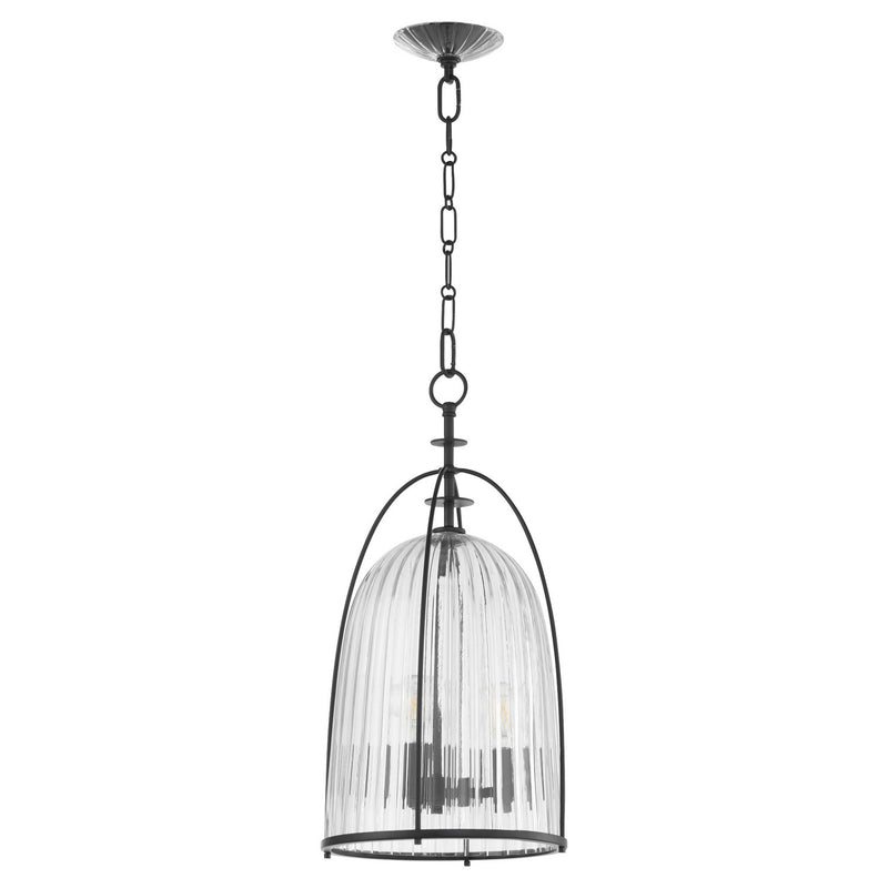 Quorum 863-3-59 Three Light Pendant, Matte Black