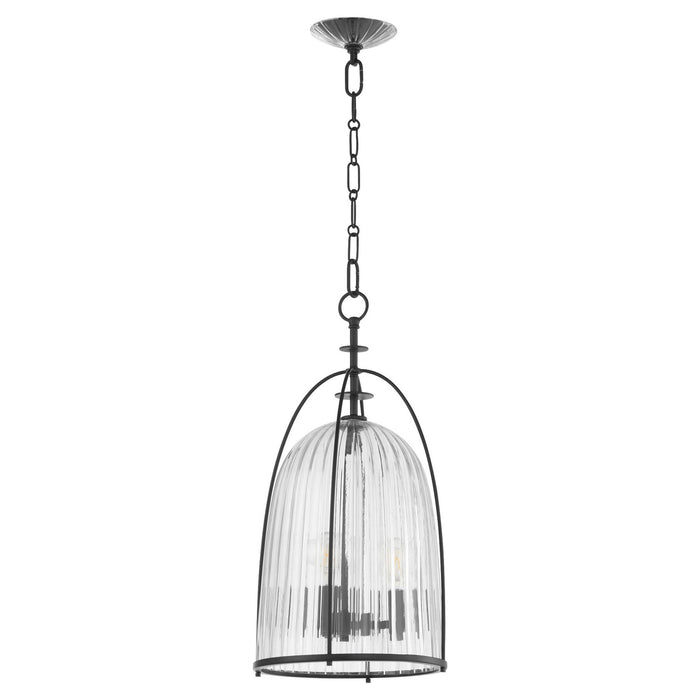 Quorum 863-3-59 Three Light Pendant, Matte Black