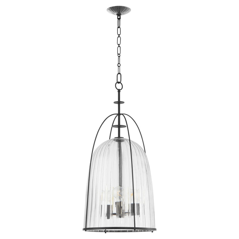 Quorum 864-3-59 Three Light Pendant, Matte Black