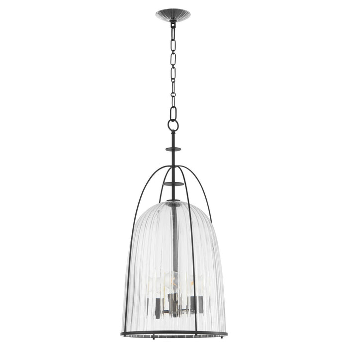 Quorum 864-3-59 Three Light Pendant, Matte Black