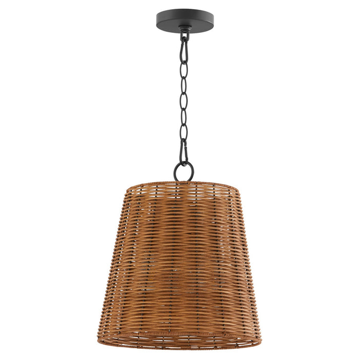 Quorum 8893-13-59 Three Light Pendant, Matte Black