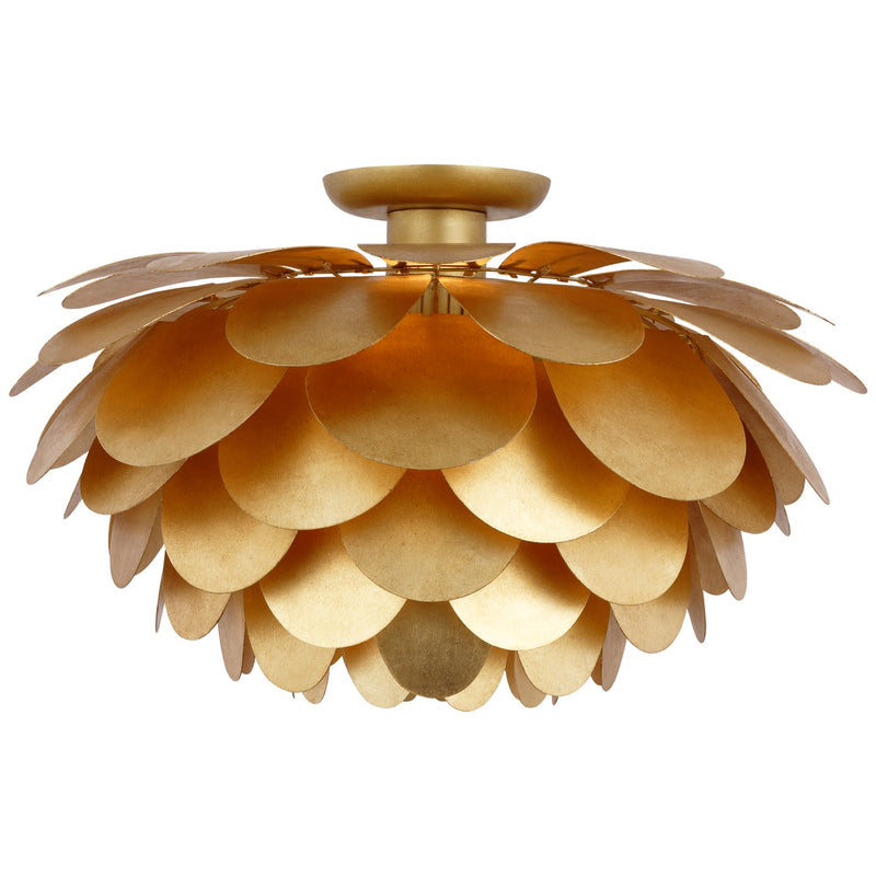 Visual Comfort Signature CHC 4164G LED Flush Mount, Gild