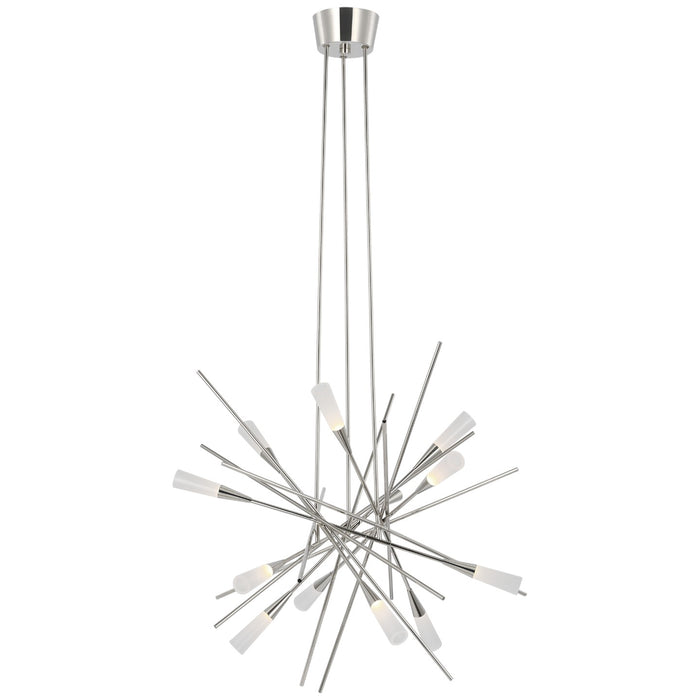 Visual Comfort Signature CHC 5605PN LED Chandelier, Polished Nickel