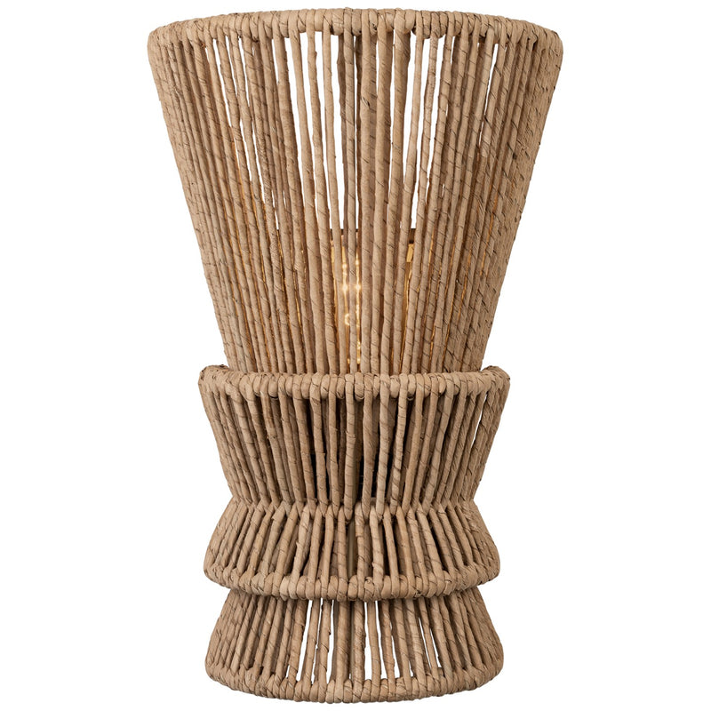 Visual Comfort Signature CHD 2015BZ/NAB LED Wall Sconce, Bronze and Natural Abaca