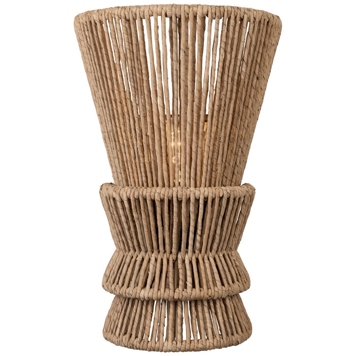 Visual Comfort Signature CHD 2015BZ/NAB LED Wall Sconce, Bronze and Natural Abaca