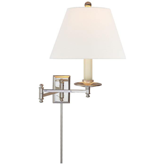 Visual Comfort Signature CHD 5101PN-L One Light Swing Arm Wall Sconce, Polished Nickel