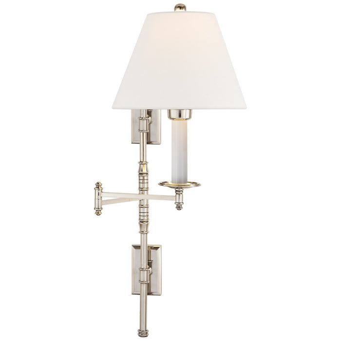 Visual Comfort Signature CHD 5102PN-L One Light Swing Arm Wall Sconce, Polished Nickel