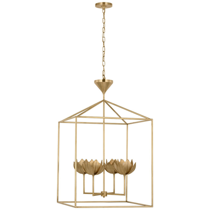 Visual Comfort Signature JN 5303AB LED Lantern, Antique-Burnished Brass