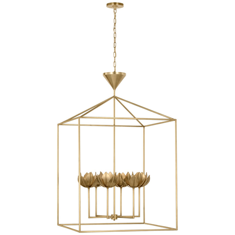 Visual Comfort Signature JN 5304AB LED Lantern, Antique-Burnished Brass