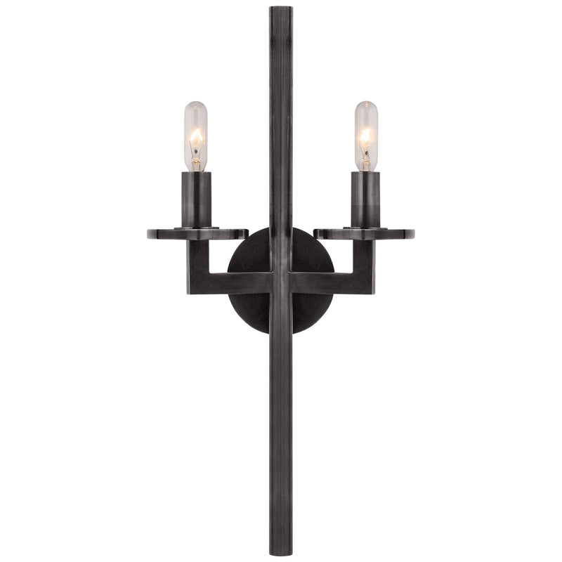 Visual Comfort Signature KW 2201BZ Two Light Wall Sconce, Bronze