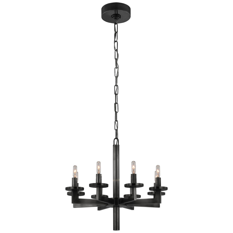 Visual Comfort Signature KW 5200BZ Eight Light Chandelier, Bronze