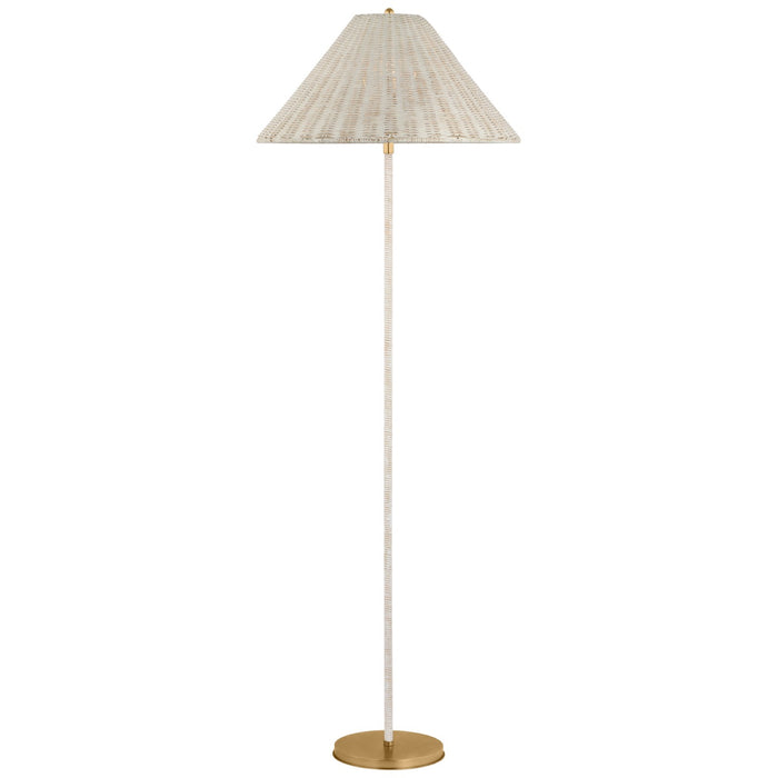 Visual Comfort Signature MF 1200SB-WW LED Floor Lamp, Soft Brass