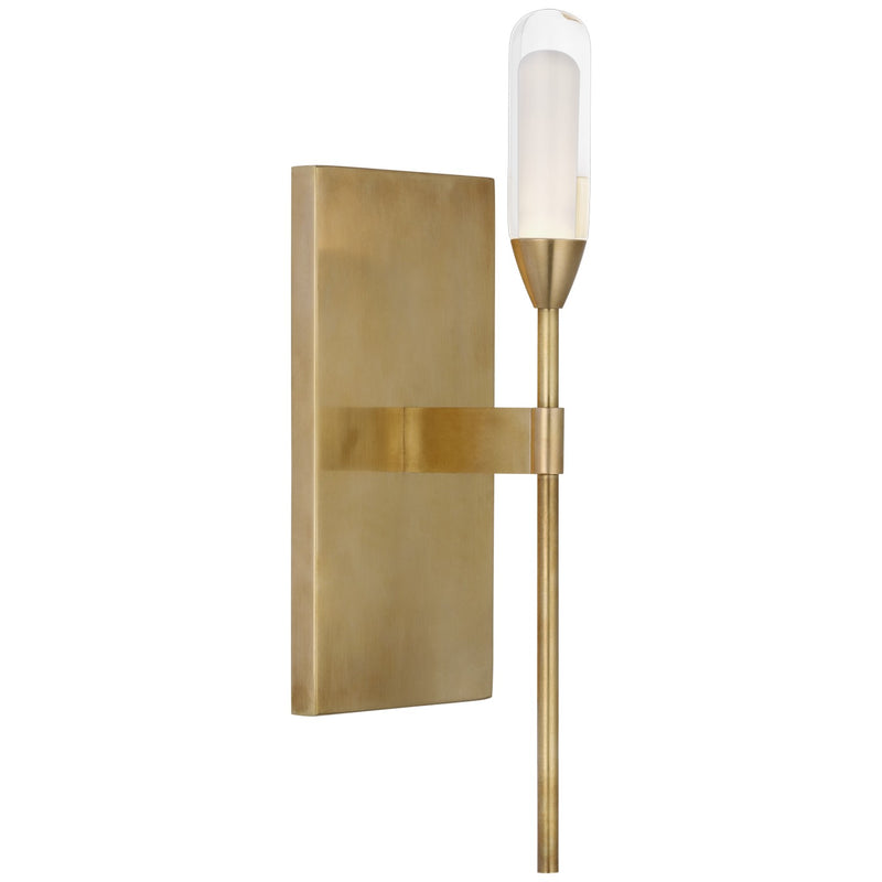 Visual Comfort Signature PB 2030NB-CG LED Wall Sconce, Natural Brass
