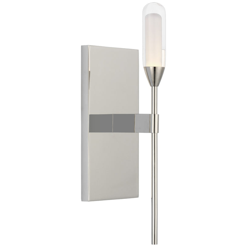 Visual Comfort Signature PB 2030PN-CG LED Wall Sconce, Polished Nickel