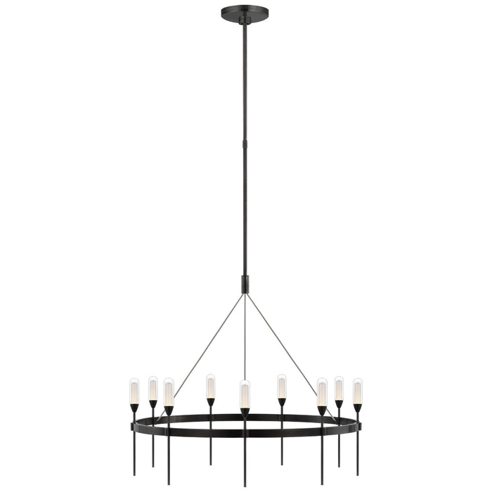 Visual Comfort Signature PB 5030BZ-CG LED Chandelier, Bronze