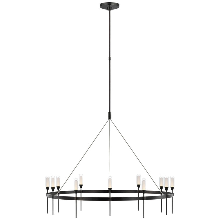 Visual Comfort Signature PB 5031BZ-CG LED Chandelier, Bronze