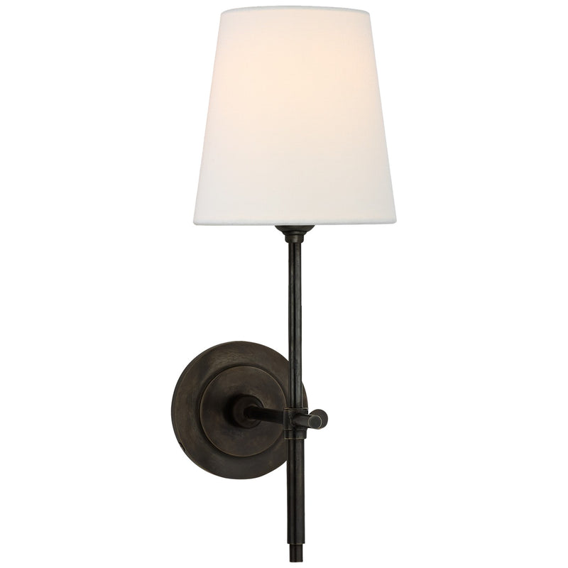 Visual Comfort Signature TOB 2002BZ-L One Light Wall Sconce, Bronze