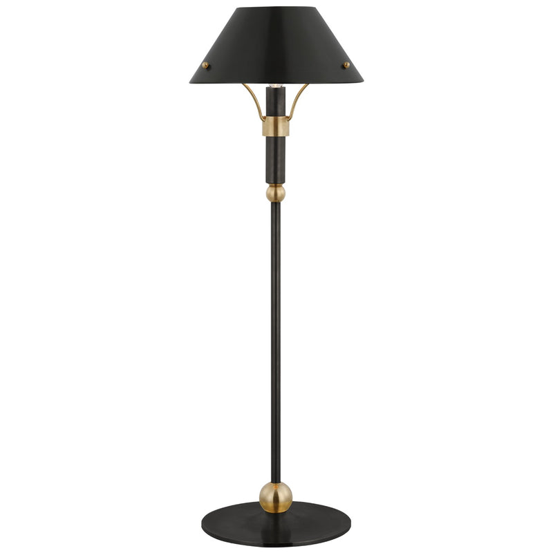 Visual Comfort Signature TOB 3733BZ/HAB-BZ LED Table Lamp, Bronze and Hand-Rubbed Antique Brass