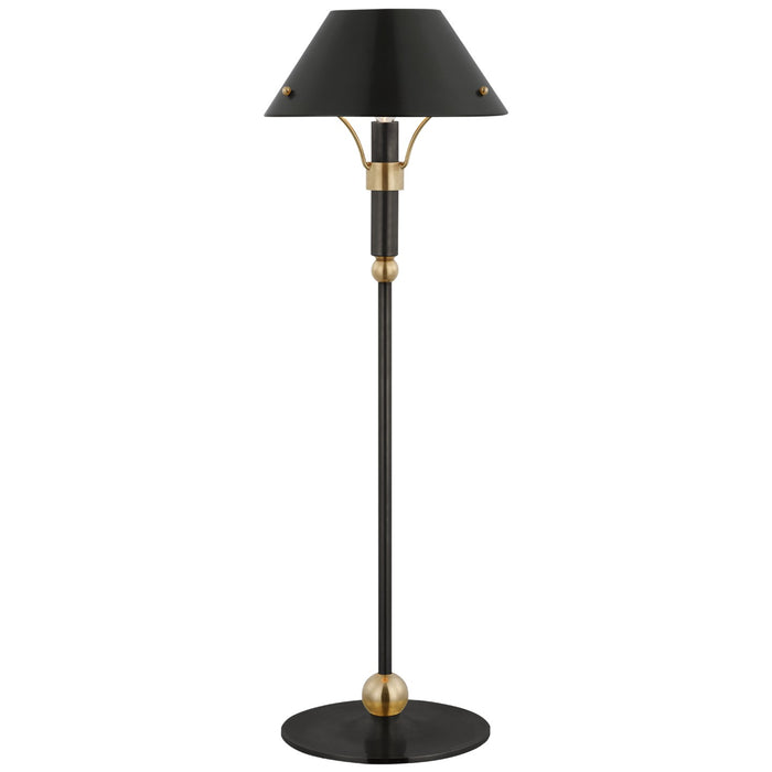 Visual Comfort Signature TOB 3733BZ/HAB-BZ LED Table Lamp, Bronze and Hand-Rubbed Antique Brass