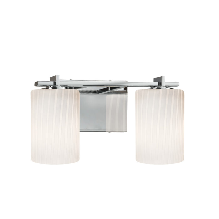 Justice Designs FSN-8442-10-RBON-CROM-LED2-1400 LED Bath Bar, Polished Chrome