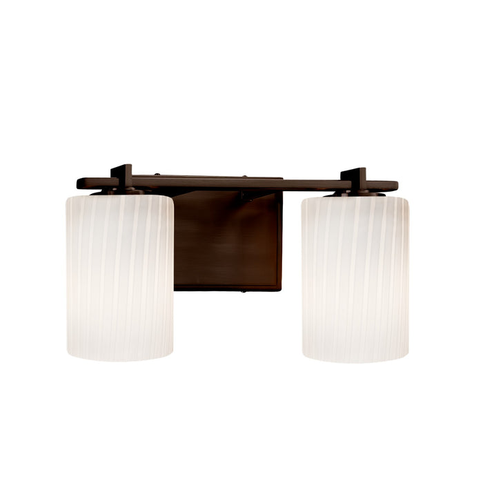 Justice Designs FSN-8442-10-RBON-DBRZ-LED2-1400 LED Bath Bar, Dark Bronze
