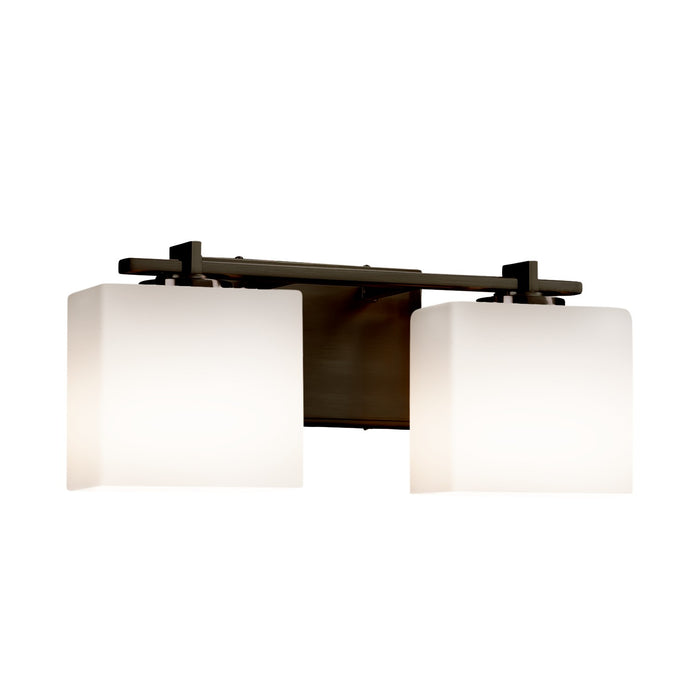 Justice Designs FSN-8442-55-OPAL-DBRZ-LED2-1400 LED Bath Bar, Dark Bronze
