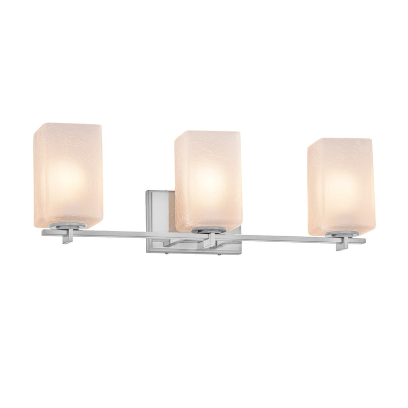 Justice Designs FSN-8443-15-FRCR-CROM Three Light Bath Bar, Polished Chrome