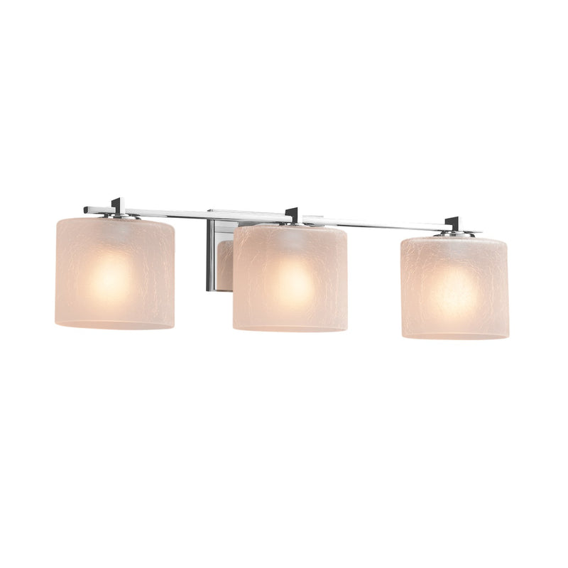 Justice Designs FSN-8443-30-FRCR-CROM Three Light Bath Bar, Polished Chrome