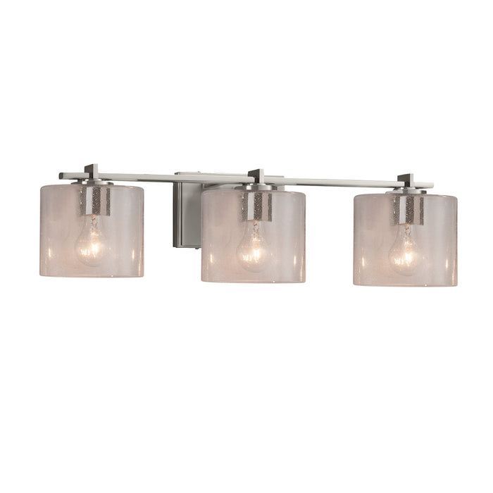 Justice Designs FSN-8443-30-SEED-NCKL Three Light Bath Bar, Brushed Nickel