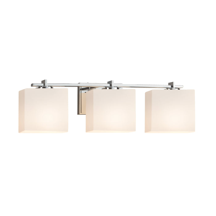 Justice Designs FSN-8443-55-OPAL-CROM-LED3-2100 LED Bath Bar, Polished Chrome