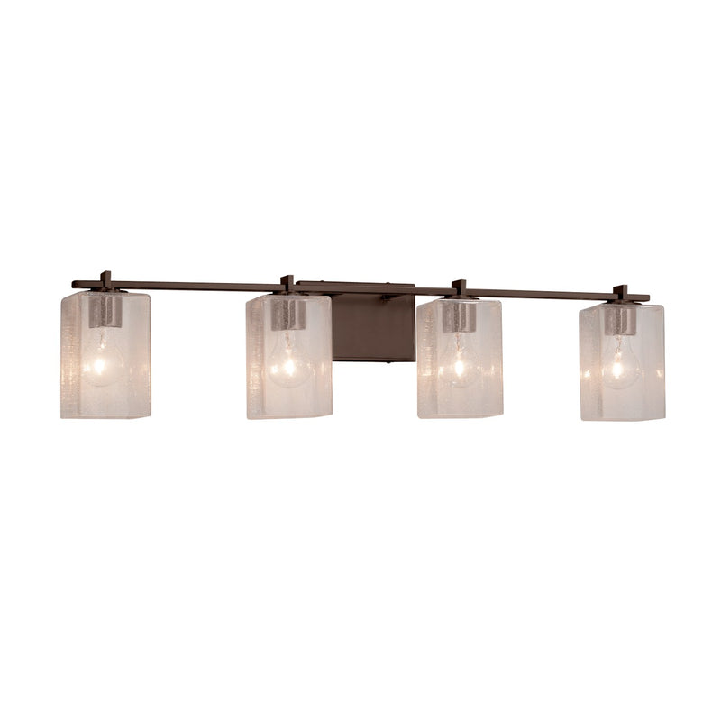 Justice Designs FSN-8444-15-SEED-DBRZ-LED4-2800 LED Bath Bar, Dark Bronze