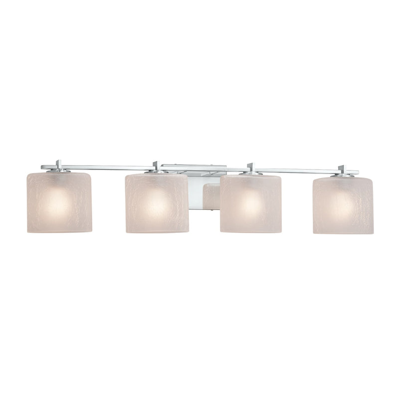 Justice Designs FSN-8444-30-FRCR-CROM Four Light Bath Bar, Polished Chrome